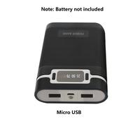TEMU Estuche de carga para baterías 18650, kit de energía móvil con USB sin soldadura, no baterías (Productos defectuosos, arañazos), Sin batería