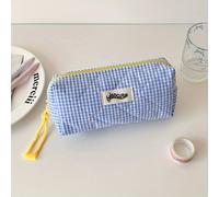 TEMU Estuche de Lápices con Cremallera y Cuadros Chic - Poliéster Duradero, para Útiles Escolares y Esenciales de Oficina Diarios, Porta Lápices para Escritorio