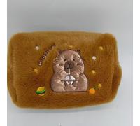 TEMU Estuche de Lápices y Bolsa de Maquillaje con Diseño de Capibara, Compartimentos Portátil para , Oficina o Viaje, Organizador de Utensilios Escolares