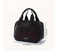 TEMU Estuche de tela Oxford para almuerzo portátil, bolsa térmica comida al trabajo y , sin