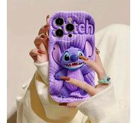 TEMU Estuche de teléfono de peluche adorabilísimo Stitch Disney, compatible con iPhone 16/15/14/12/11/XS/XR/X Plus Pro Max