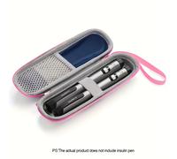 TEMU Estuche de Viaje Refrigarizado para Insulina, Estuche Portátil con Refrigeración de 2-4 Horas, 1 Bolsa de Hielo Reutilizable de 65g