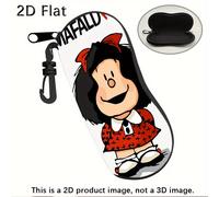 TEMU Estuche de Vidrio MAFALDA 2D , Estuche Protector para Gafas con Cremallera, Portátil para Almacenar Gafas de Lectura y , Estuche Premium de Calidad, Regalo Ideal para Hombres y Mujeres - 1