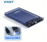 TEMU Estuche EAGET para Disco Duro Externo USB 3.0 a SATA III de 2.5'' con Soporte UASP 6TB (Sin HDD SSD)