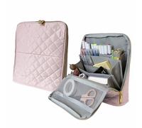 TEMU Estuche Grande con Cremallera de Compartimentos, Porta Bolígrafos y Marcadores, Suministros para al Aula, Bolsa de Papelería Portátil para Lápices y Cuadernos, Almacenamiento para Scrapbooking