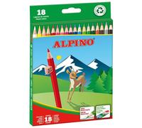 TEMU Estuche Lapices madera ALPINO para niños - Forma hexagonal - Material escolar - Colores - Ideal para colorear y dibujar