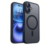 TEMU Estuche Magnético de Carga Inalámbrica para iPhone - Carcasa de Protección Duradera Mate y Translúcida con de PC Rígido Antigolpes y Cubierta de Lente de Cámara para 16 15 14 11 Pro