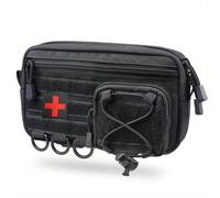 TEMU Estuche Molle para Mochila, Organizador de Herramientas EDC, Bolsa de Cinturón con Cremallera y Pegatinas Cruzadas, Horizontal para Teléfono