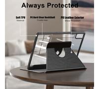 TEMU Estuche para Lenovo Tab P12 de 12.7 pulgadas 2023 TB370FU, Cubierta Transparente (Nota: La tableta y el lápiz son exhibición)