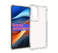 TEMU Estuche para TCL 40 4G/TCL 50 SE Transparente TPU con Posición de Agujeros, Antideslizante Aia para TCL 40 4G