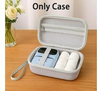 TEMU Estuche rígido de EVA compatible con la etiquetadora M110 - Bolsa de almacenamiento portátil con asa para mini impresora térmica, rollos de etiquetas, cable USB y accesorios - Solo