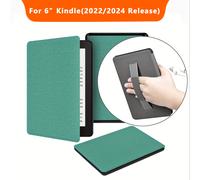 TEMU Estuche Rígido Duradero de Nylon con Despertador/Inmovilizador Automático para Kindle 11ª Gen (6 pulgadas) - Cubierta Negra Texturizada Portátil con Diseño de Fácil Acceso ( C2V2L3)