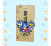 TEMU ETIQUETAS DE EQUIPAJE DISNEY y Minnie, Adecuadas para Maletas de Viaje, Etiquetas de Identificación Duraderas de Silicona con Orejas de y Minnie, y para Regalo (Licencia Oficial)