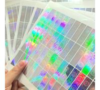 TEMU Etiquetas de Sello Antifalsificación Láser Universales de 168 piezas, Etiquetas con para Manipulación y Rasgables, Etiqueta Adhesiva Holográfica Universal Antimanipulación, 1*3.5cm/0.39*1.38in