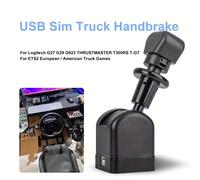 TEMU Eurowheels 2 Freno de para simulador de camión para PC, freno de estacionamiento USB, válvula de control manual de freno de aire