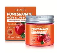 TEMU Exfoliante Facial y Labial de , Exfolia Físicamente, Hidrata, , la Piel, Haciéndola y , Elástica, Mejora la Luminosidad, una Piel y en , para Todo Tipo de Piel