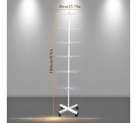 TEMU Expositor Giratorio de 3/5/6 Niveles Ajustable, Estante de Almacenamiento y - Ideal para Joyería, Llaveros, Sombreros y Juguetes - para Tiendas Minoristas, Comerciales y Exposiciones, de Joyería