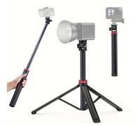 TEMU extensible de aleación de aluminio de 81 pulgadas/205 cm | Soporte de luz portátil y ajustable con tornillo de 1/4", cabezal de de 360° para cámara, video, smartphone - para viajes