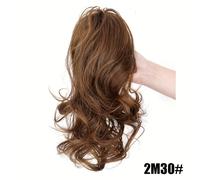 TEMU Extensión de de cabello corta de 12 pulgadas con pinza - Cabello sintético resistente al para mujeres y niñas, postizo voluminoso con pinza de garra para , fiestas y casual