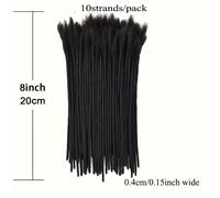 TEMU Extensiones de de Cabello Natural de 0.4 cm de Ancho para Hombres/Mujeres, Extensiones de Permanentes Hechas a con Cabello Real, 8 Pulgadas, 10 Mechones/Paquete