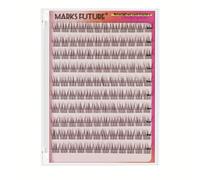 TEMU Extensiones de Pestañas Autoadhesivas Sin Pegamento 120pcs Tipo C Natural Pre-Adheridas Grupos de para Presionar