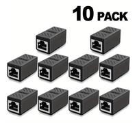 TEMU Extensor de Cable Ethernet, Acoplador RJ45 cat 6 cat6a, Conector Extensor - Acoplador Ethernet Hembra a Hembra