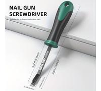 TEMU Extractor de grapas de metal de resistencia con mango ergonómico y de palanca - Removedor de grapas de grado industrial para carpintería, carpintería, para carpintería, construcción