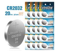 TEMU EXTRASTAR Varta Pilas de botón de Litio 3V Power on Demand CR2032, Paquete de 10 Unidades