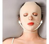 TEMU Faja Facial 3D Reutilizable de V, Mascarilla Lifting para Mejorar el Mentón y las Mejillas