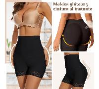 TEMU Faja Levantadora de Glúteos Push Up Reductora de Cintura y Abdomen | al | de abdomen | Diseño invisible y