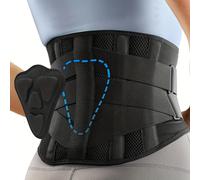 TEMU Faja lumbar con para lumbar, cinturón de soporte para la espalda para hombres y mujeres