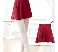 TEMU Falda corta de ballet de color sólido, falda de entrenamiento de gimnasia para práctica, falda de playa con envoltura de cadera, ropa de mujer.