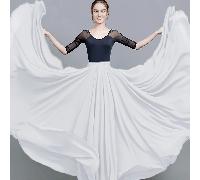 TEMU Falda de Baile de Gasa Elegante de Capa - Cintura , Vestido Largo y de Tul para Ballet y , Transpirable y Lavable a , Negro