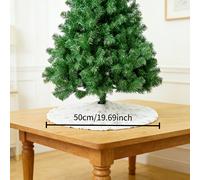TEMU Falda para árbol de Navidad con diseño de - Decoración navideña de piel sintética con varios estilos como , que un look navideño , para decorar árboles de Navidad pequeños