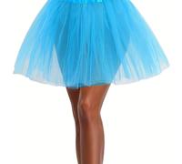 TEMU Falda tutú de malla térmica de para de carnaval, /verano, 1 pieza, media falda de ballet para mujer para fiestas festivas