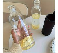 TEMU FANTIA Botella de Agua de PC de Gran Capacidad con Marcas de , Resistente a Caídas y Antirrotura, Ideal para Gimnasio, Viajes, Seguimiento de Hidratación y Gestión del