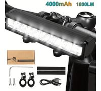 TEMU Farol de Bicicleta Ultra de Aleación de Aluminio, Recargable por USB, Luz Nocturna para Montaña, para Tipos de Bicicletas