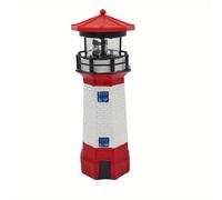 TEMU Farol Solar Giratorio para Exteriores, Luces de Jardín con Sensor Inteligente de LED Rotativo, Decoración para y Patios con Haz Giratorio (Color: )