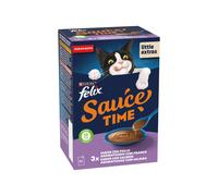 TEMU FELIX Soup Time Original Pollo y Salmón (6x40 gr) - Alimento Húmedo para Gatos Adultos