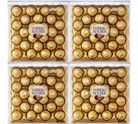 TEMU Ferrero Rocher Bolas de Confitería de Avellana y Chocolate con Leche T24 Pack de 24 (4 paquetes)