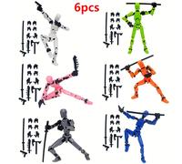 TEMU Figura Articulada DUMMY 13 Imprimible &2023 de Lucky 13 Toys Licenciada CC by 4.0, T13 con Múltiples Accesorios y Movilidad Multiarticular, Regalo para Niños y Niñas (Requiere Montaje)