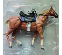 TEMU Figura de animal de una estatua de caballo naranja, de juguete con un personaje de anime, ¡ como regalo para Navidad, Halloween, San Valentín, Día de los y Año !