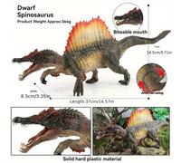 TEMU Figura de Animal Sólido de Dinosaurio Jurásico de Un Paquete, Prehistóricas, de Material Plástico ABS. El Juguete del de Espina una Representación Muy de Su Forma Impresionante