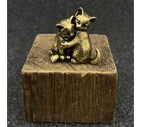 TEMU Figura de Latón de Abrazándose para Halloween, Artesanía Creativa en Cobre Sólido para Decoración de Escritorio, Regalo, Fiestas, Navidad