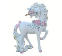 TEMU Figura de Unicornio y - Estatua de Caballo de Princesa de Resina, para Decoración Exterior