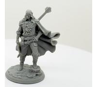 TEMU Figura Miniatura de Masculino en 3D de Precisión - Estatuilla RPG de 25mm con Instrumento Musical Detallado para Juegos de Mesa RPG, NPC, Estatuilla de y de Colección (Compatible con Pathfinder)