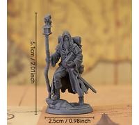 TEMU Figura , Miniatura de Resina Premium - NPC Detallado para RPG & D&D, para Coleccionistas y Jugadores de Mesa, X-UN AMINE DESCONOCIDO