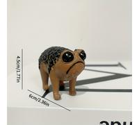 TEMU Figura Única de Rana Africana de Resina con Mal Genio - para Jardín, Exterior y Decoración de Mesa | Idea de Regalo Creativa