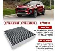 TEMU Filtro de Aire Acondicionado, Compatible con HYUNDAI, KIA, TUCSON 2015-2021, Kona 2017-2023, 2016-2021, , Venue, 2015-2022, Seltos 2019-2025, RIO, SOUL, , OEM: 97133-, 97133-, 97133-