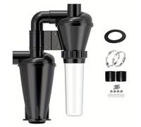 TEMU Filtro de aspiradora ciclónica de eficiencia, colector de polvo/filtro/separador industrial con base de